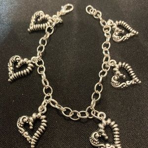 Woman’s heart bracelet